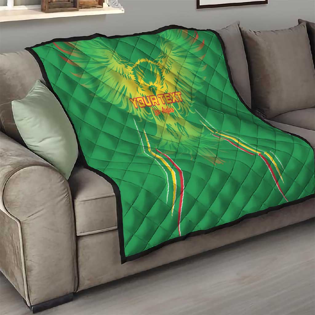 Mali Football Custom Quilt Go Eagles - Green Color LT15