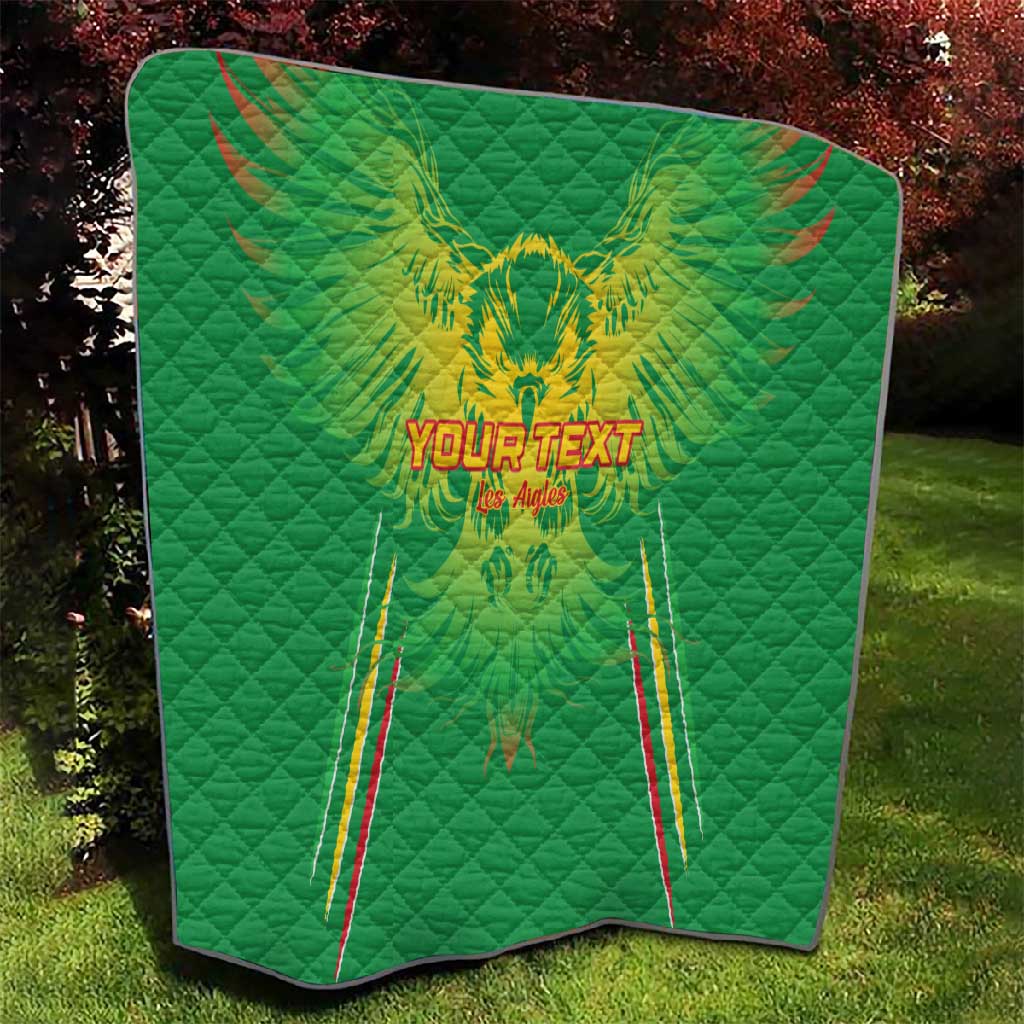 Mali Football Custom Quilt Go Eagles - Green Color LT15