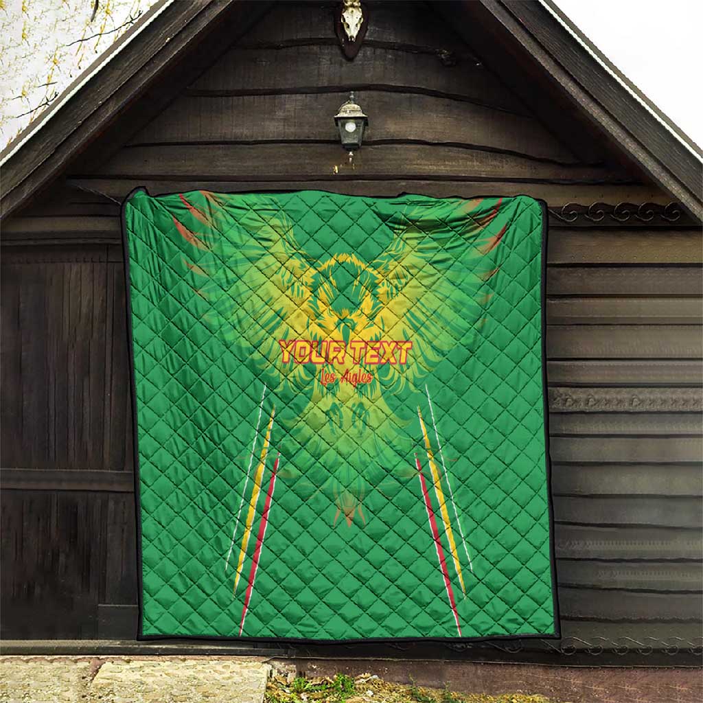 Mali Football Custom Quilt Go Eagles - Green Color LT15