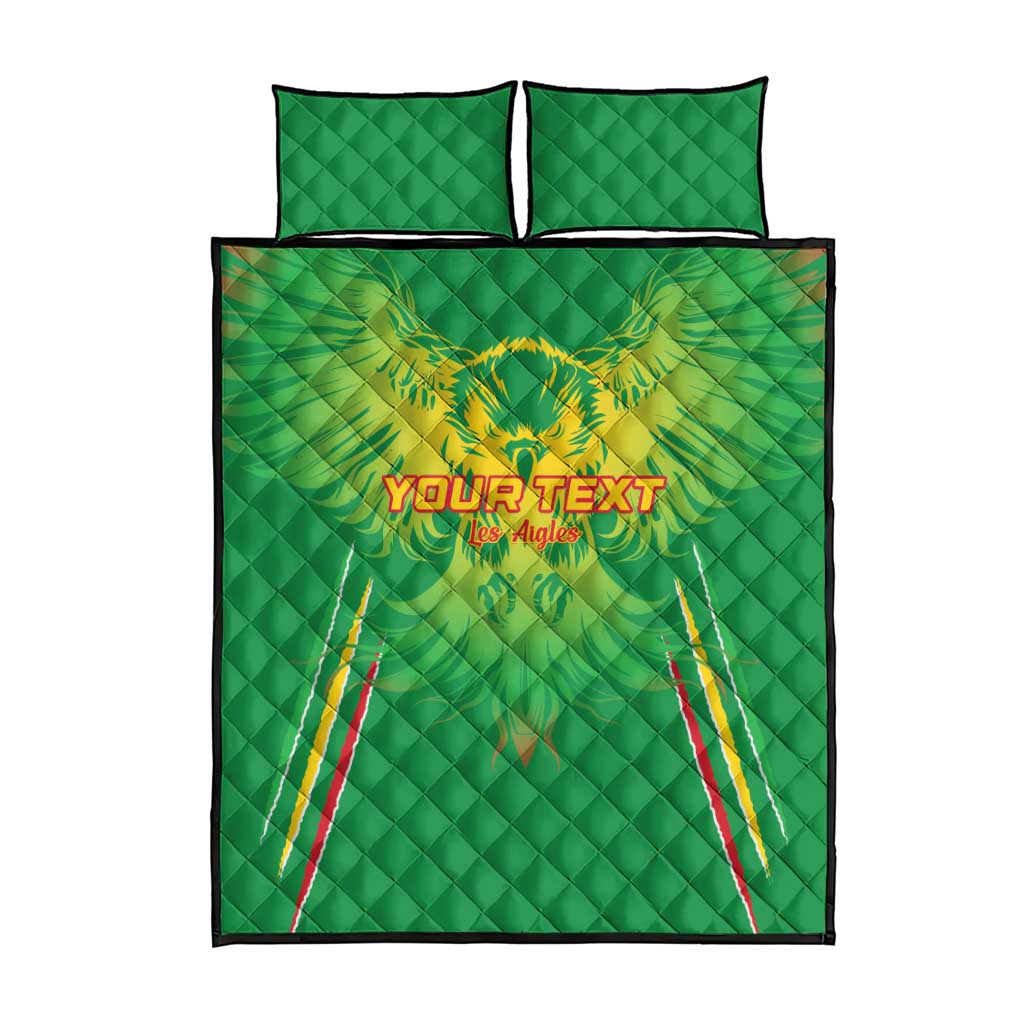 Mali Football Custom Quilt Bed Set Go Eagles - Green Color LT15