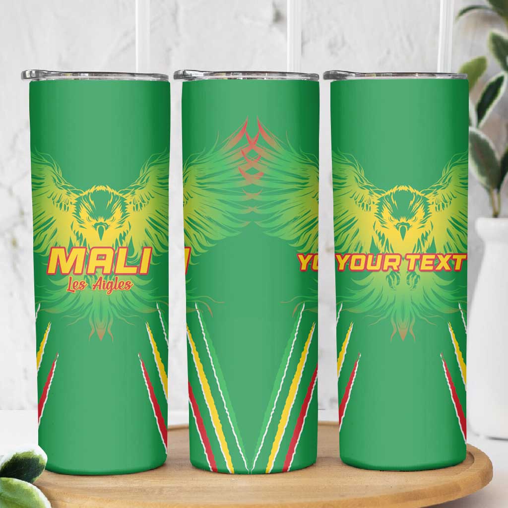 Mali Football Custom Skinny Tumbler Go Eagles - Green Color LT15