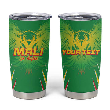 Mali Football Custom Tumbler Cup Go Eagles - Green Color LT15