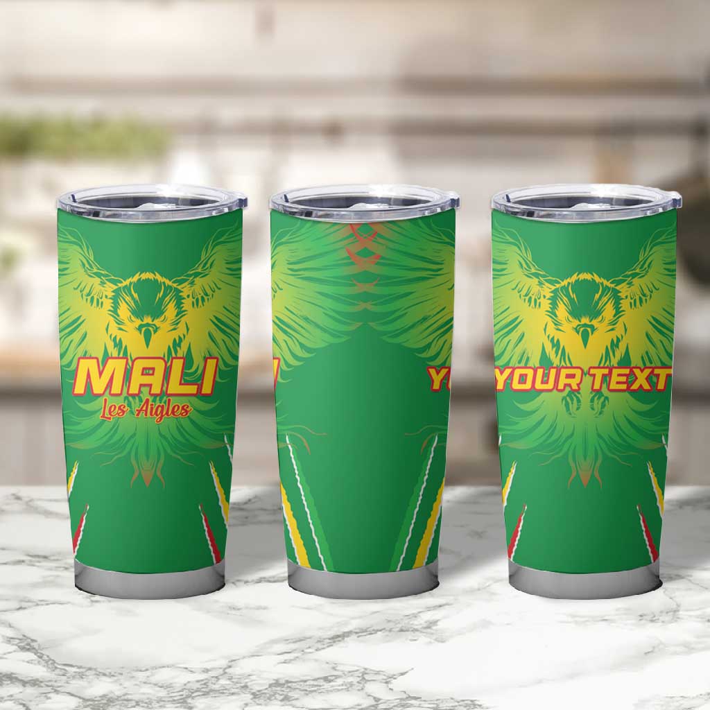 Mali Football Custom Tumbler Cup Go Eagles - Green Color LT15