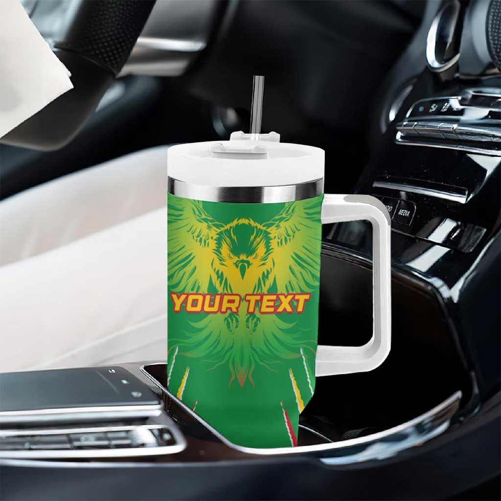 Mali Football Custom Tumbler With Handle Go Eagles - Green Color LT15