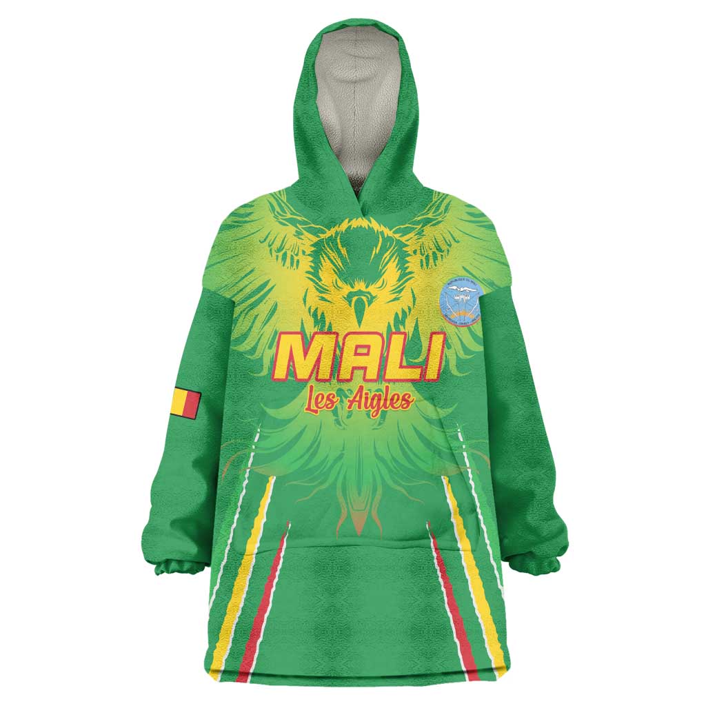 Mali Football Custom Wearable Blanket Hoodie Go Eagles - Green Color LT15