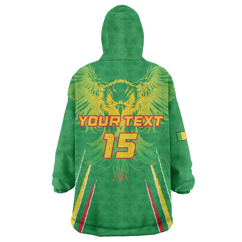 Mali Football Custom Wearable Blanket Hoodie Go Eagles - Green Color LT15