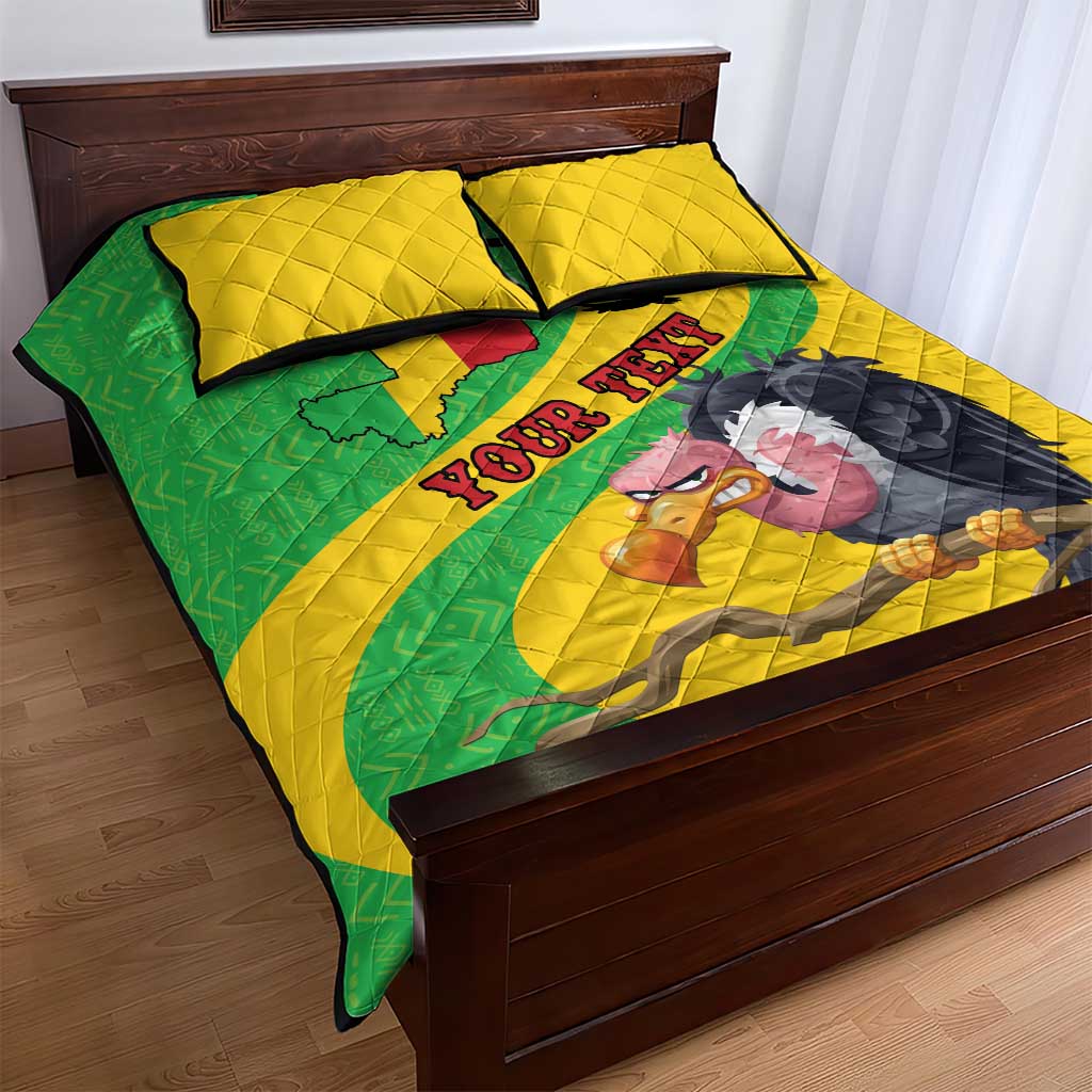 Personalized Afro Mali Vulture Quilt Bed Set Flag Map - Bogolan Pattern LT15