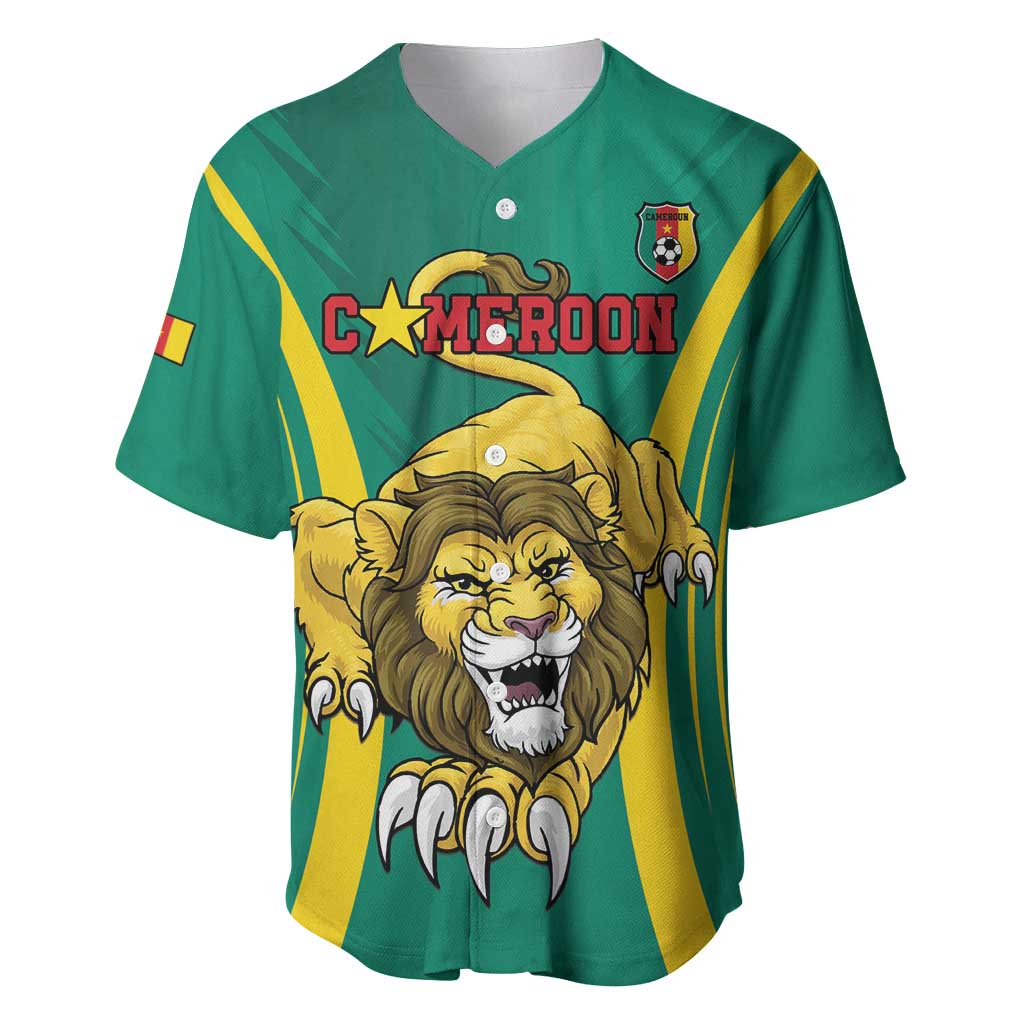 Custom Afro Cameroun Football Baseball Jersey Go Les Lions Indomptables LT15