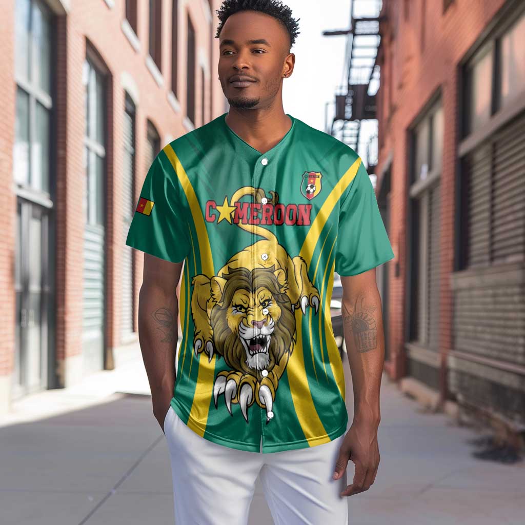 Custom Afro Cameroun Football Baseball Jersey Go Les Lions Indomptables LT15