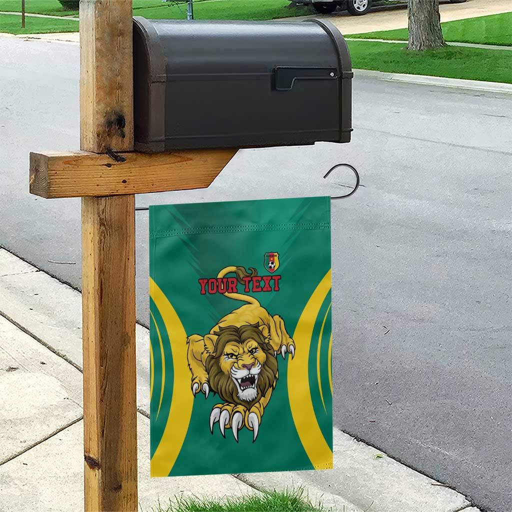 Custom Afro Cameroun Football Garden Flag Go Les Lions Indomptables LT15