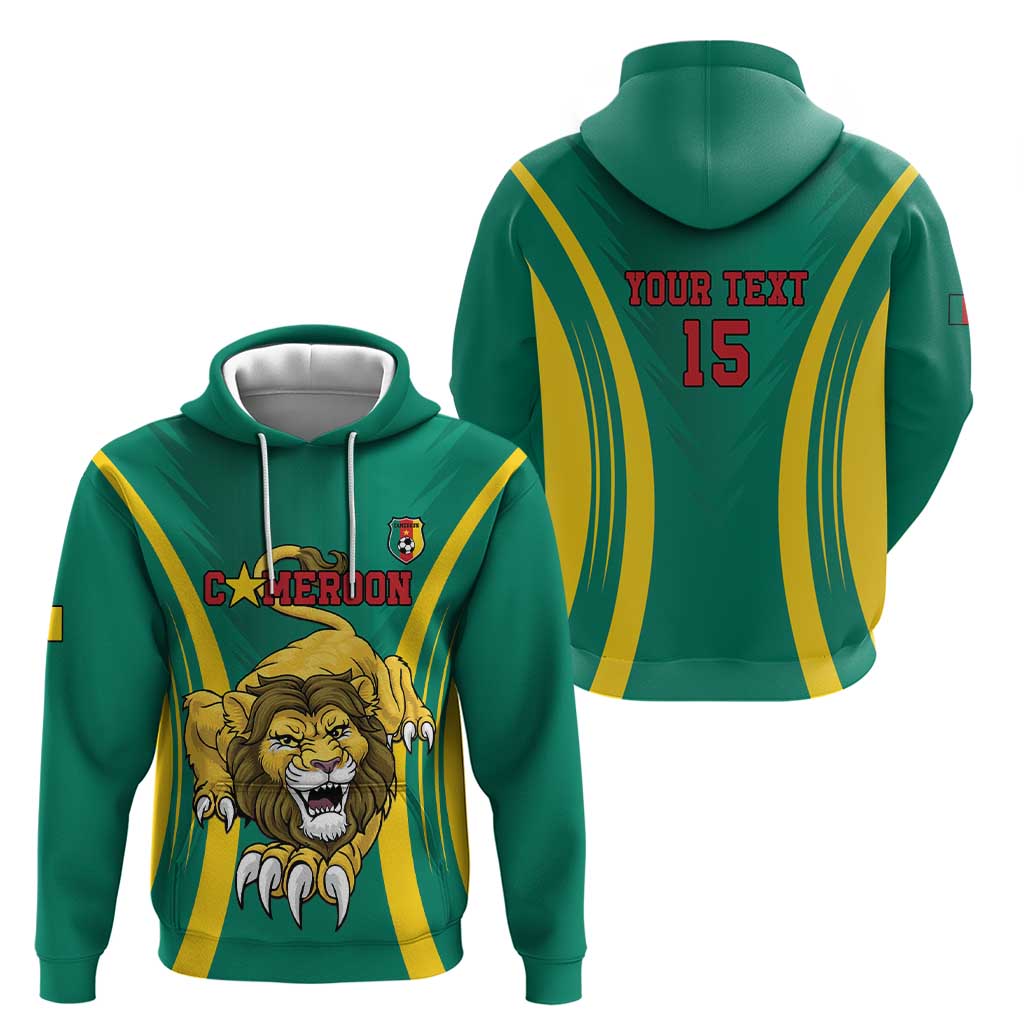 Custom Cameroon Football Hoodie Go Indomitable Lions LT15