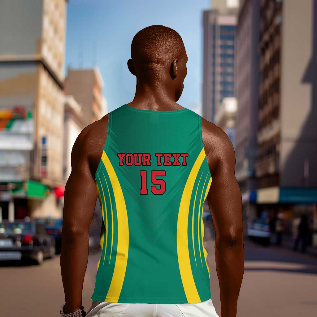 Custom Afro Cameroun Football Men Tank Top Go Les Lions Indomptables LT15