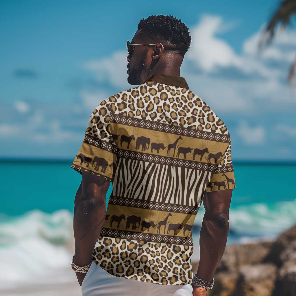 Leopards and Zebra Skins Hawaiian Shirt Mix African Pattern LT15