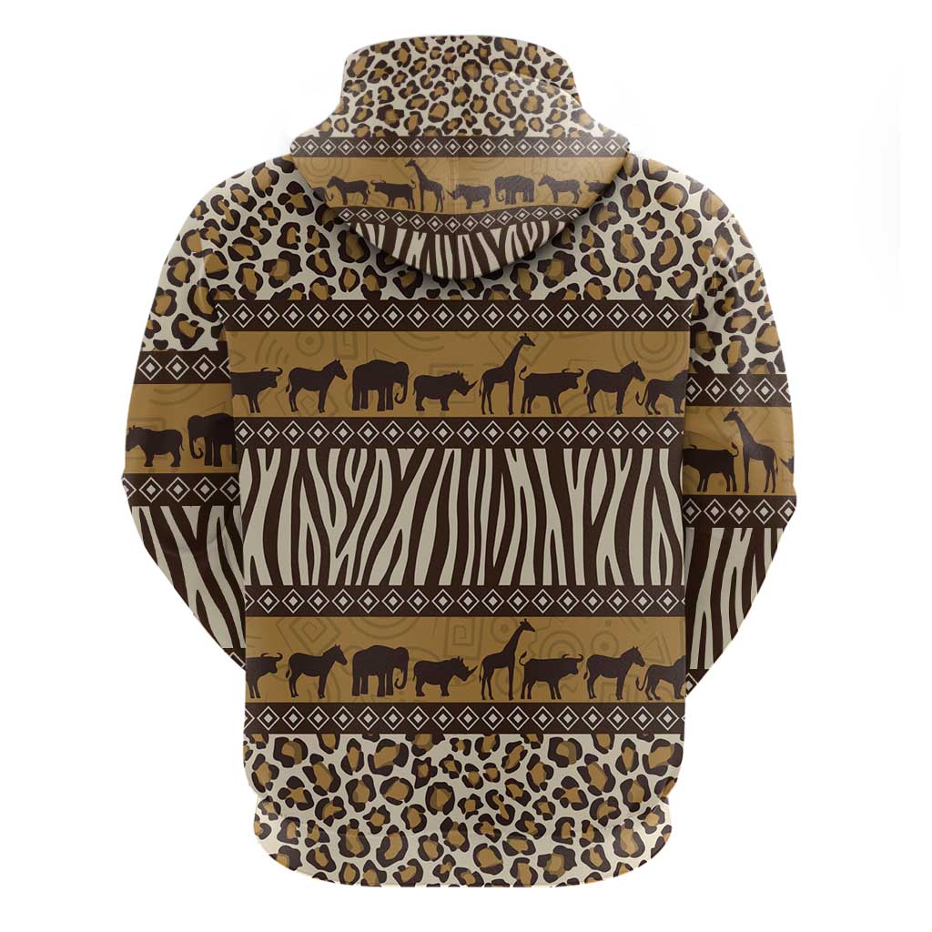 Animal Skin Mix African Pattern Hoodie LT15