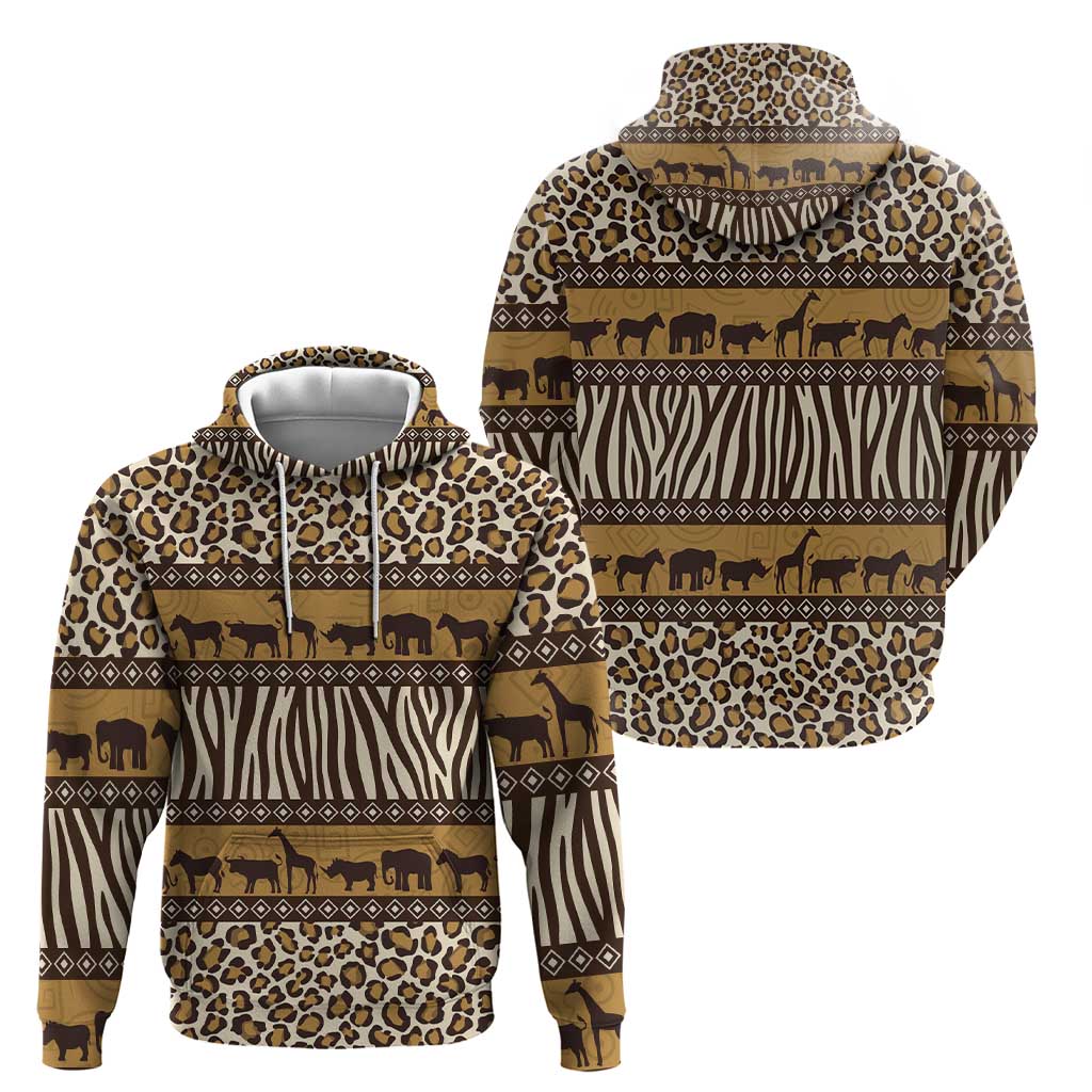 Animal Skin Mix African Pattern Hoodie LT15