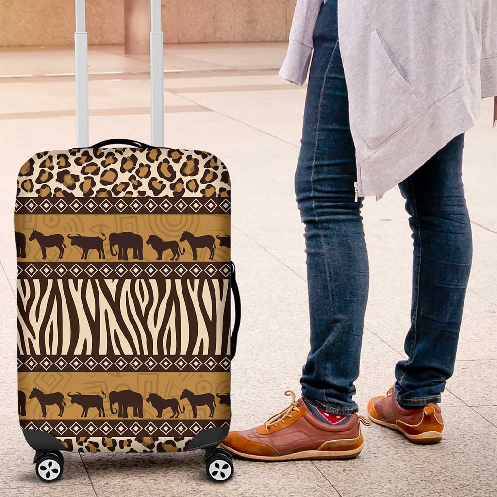 Animal Skin Mix African Pattern Luggage Cover LT15