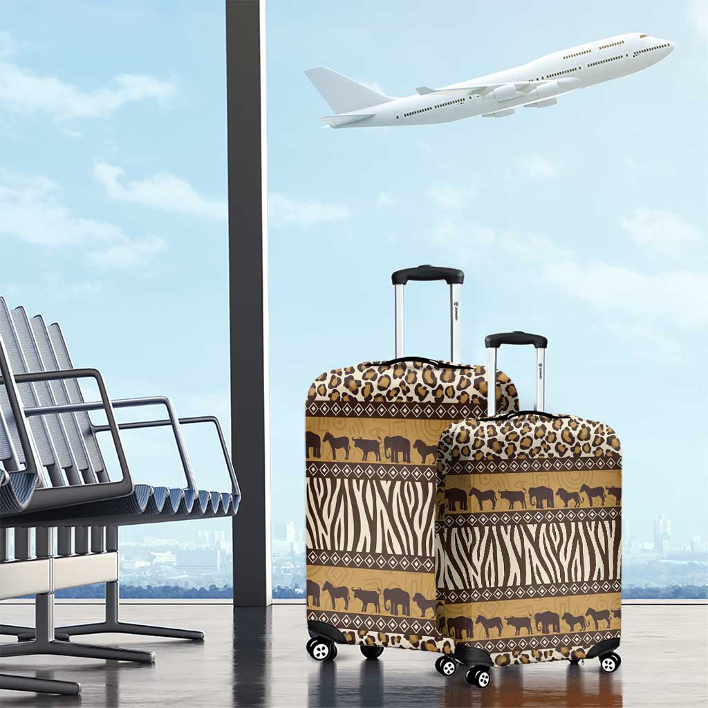 Animal Skin Mix African Pattern Luggage Cover LT15