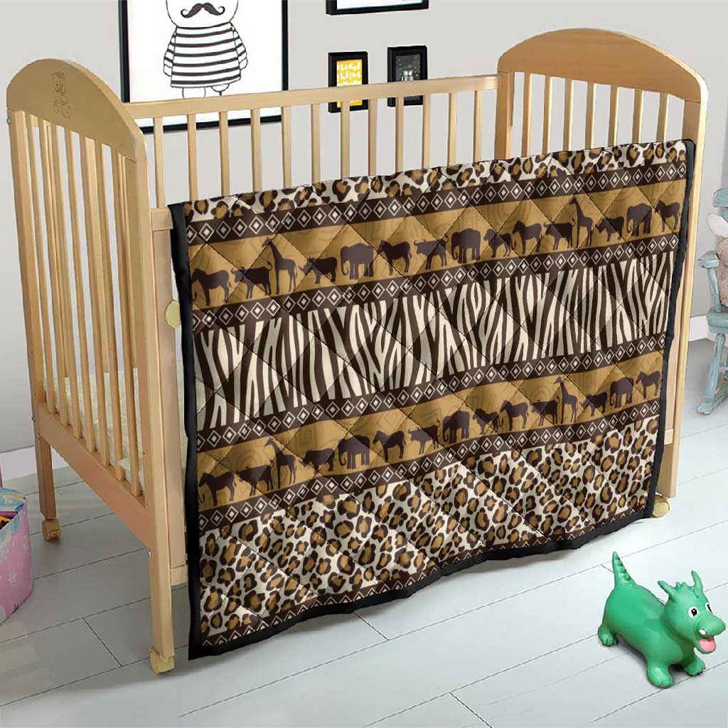 Leopards and Zebra Skins Quilt Mix African Pattern LT15