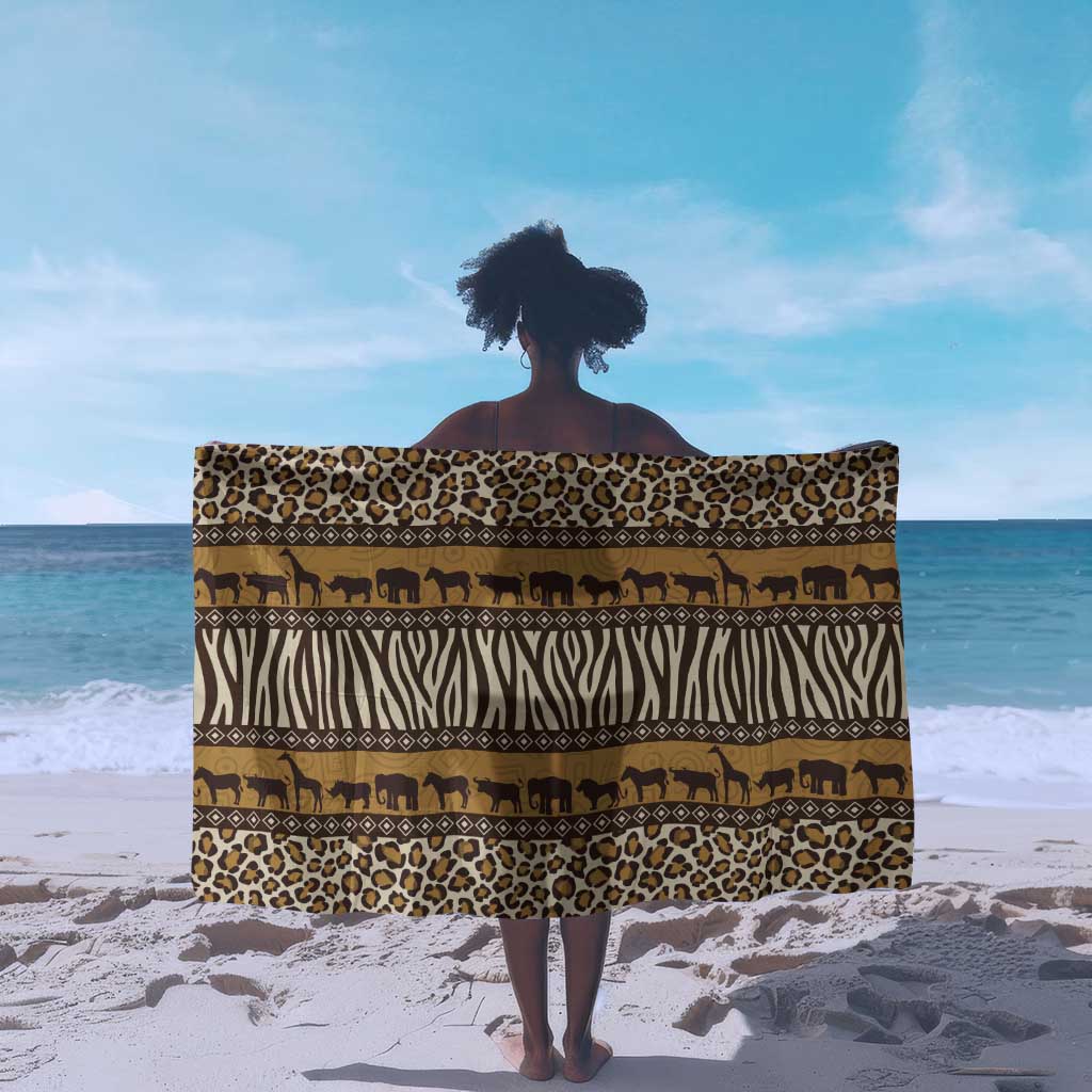 Leopards and Zebra Skins Sarong Mix African Pattern LT15