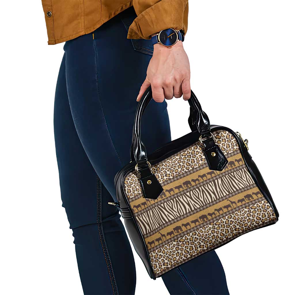 Animal Skin Mix African Pattern Shoulder Handbag LT15