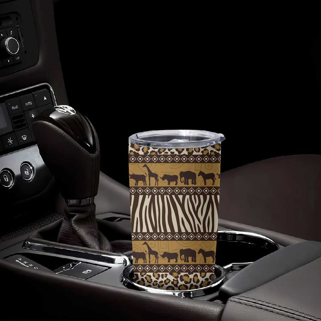 Leopards and Zebra Skins Tumbler Cup Mix African Pattern LT15