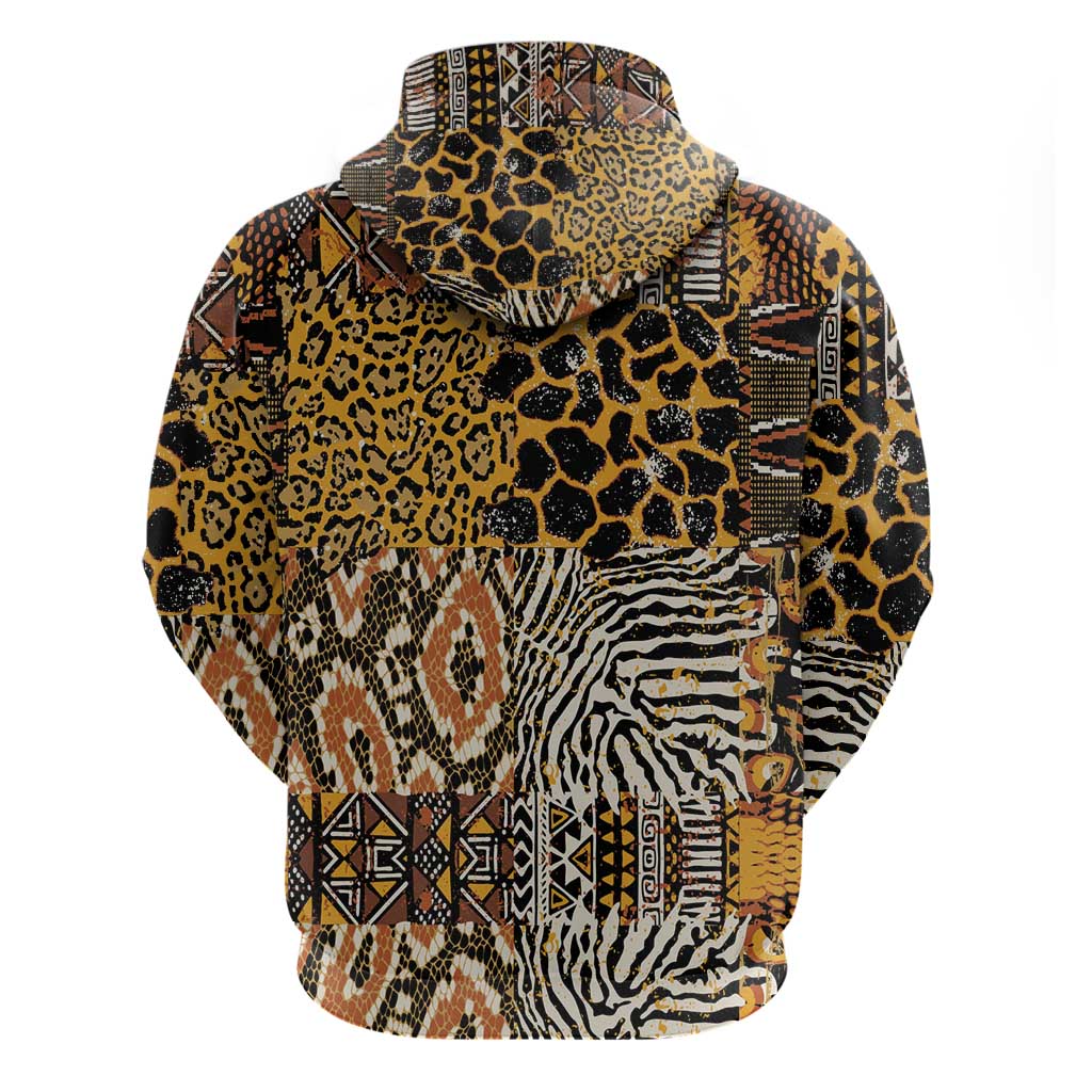 African Tribal Pattern With Wild Animal Skins Hoodie LT15