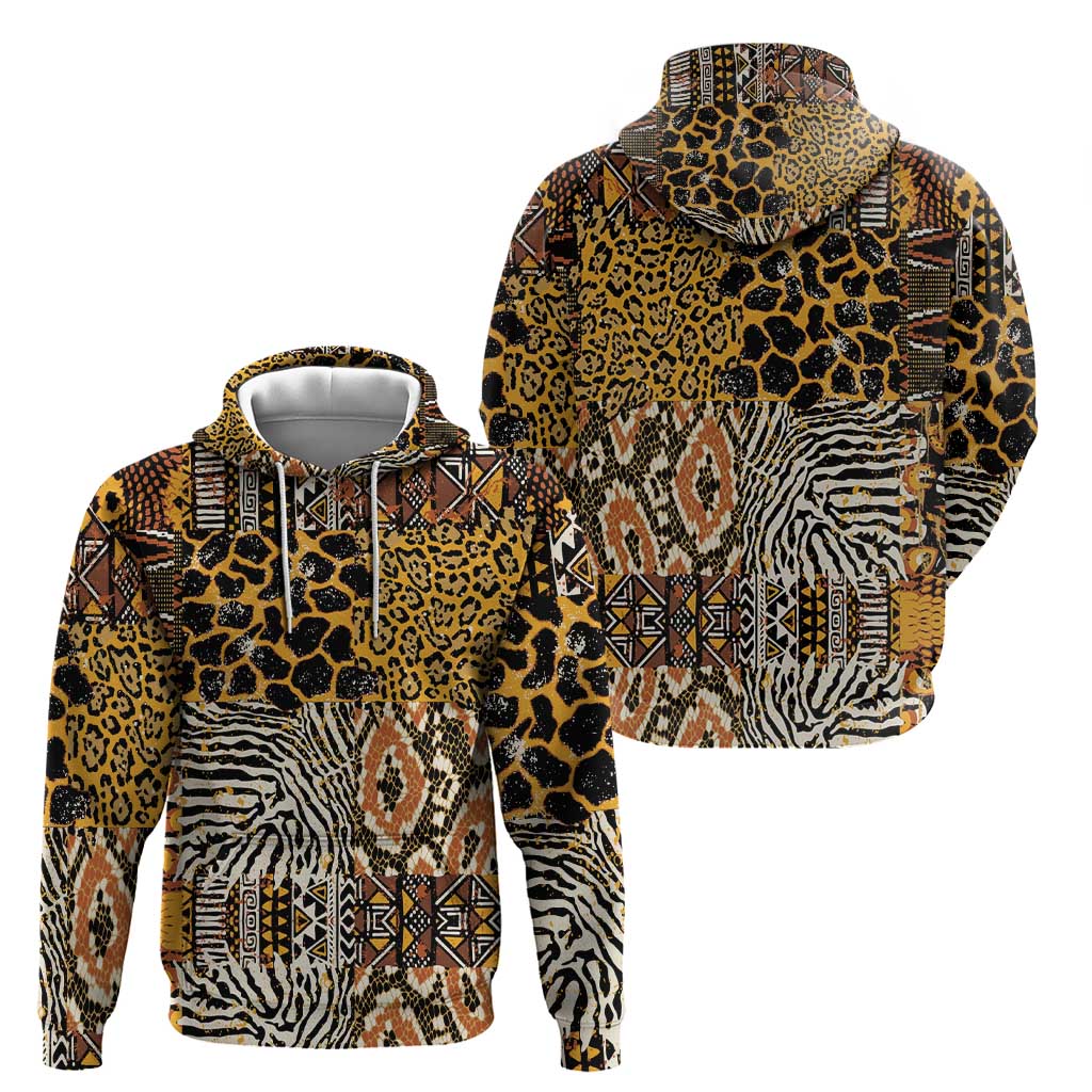 African Tribal Pattern With Wild Animal Skins Hoodie LT15