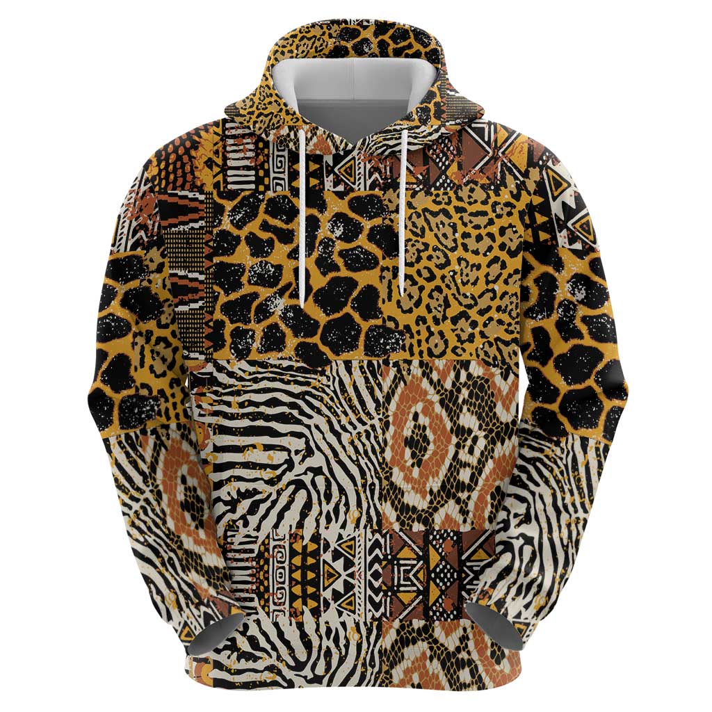 African Tribal Pattern With Wild Animal Skins Hoodie LT15
