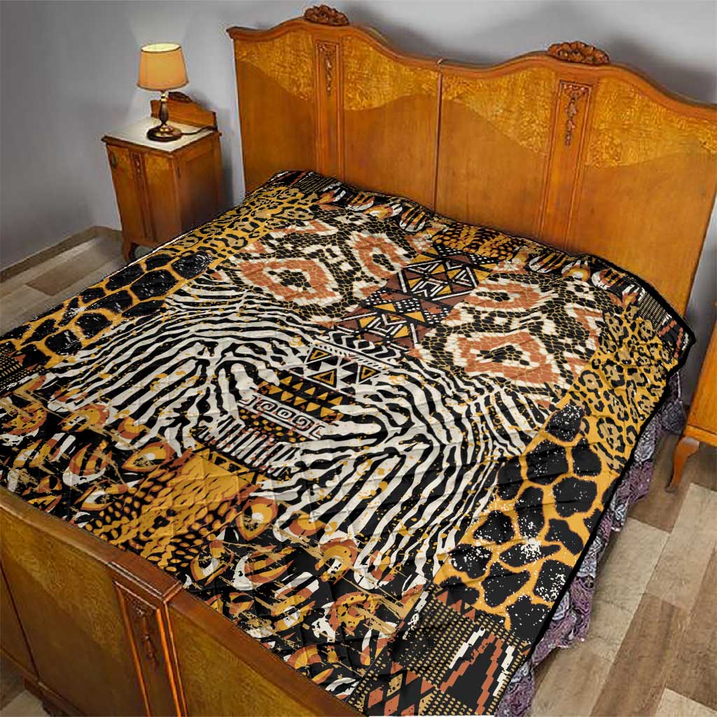 Wild Animal Skins Quilt African Tribal Pattern LT15