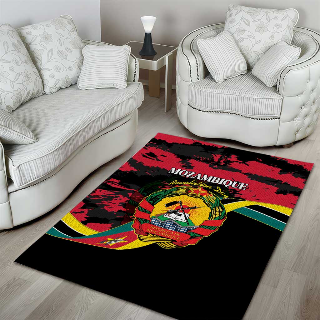 FRELIMO Mozambique Area Rug Happy Revolution Day LT15