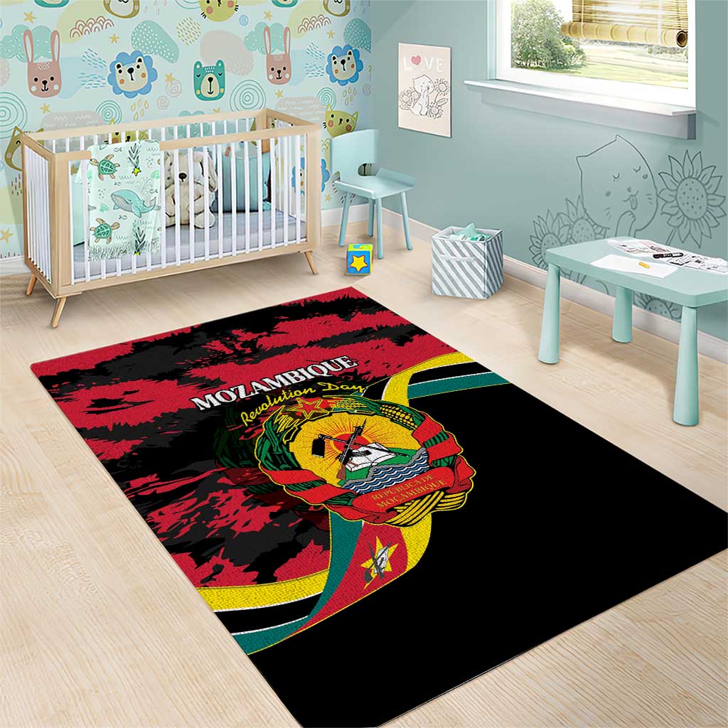 FRELIMO Mozambique Area Rug Happy Revolution Day LT15