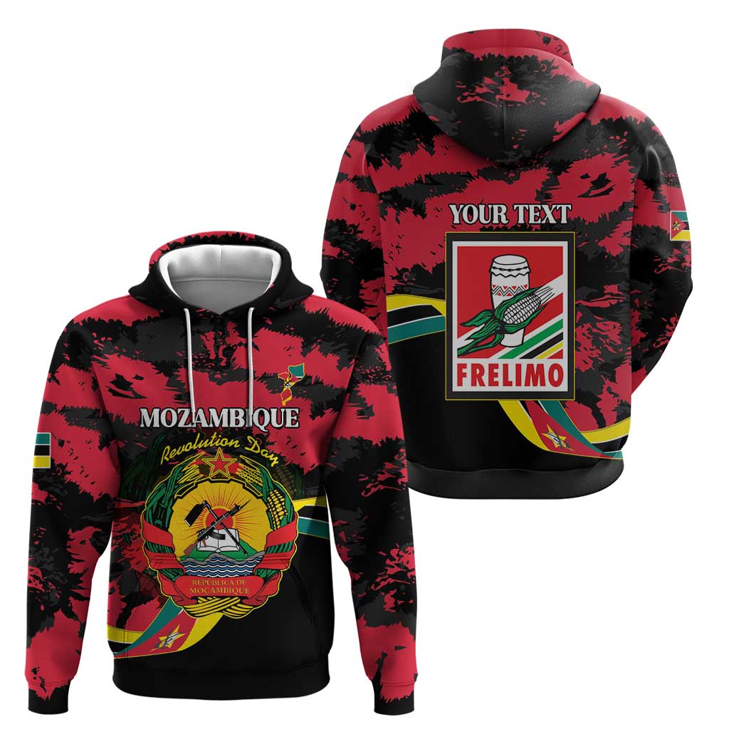 Personalized Mozambique Revolution Day Hoodie Coat Of Arms FRELIMO LT15