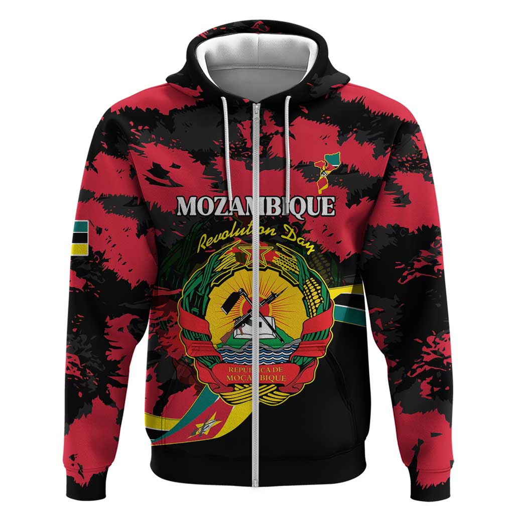 Personalized Mozambique Revolution Day Hoodie Coat Of Arms FRELIMO LT15
