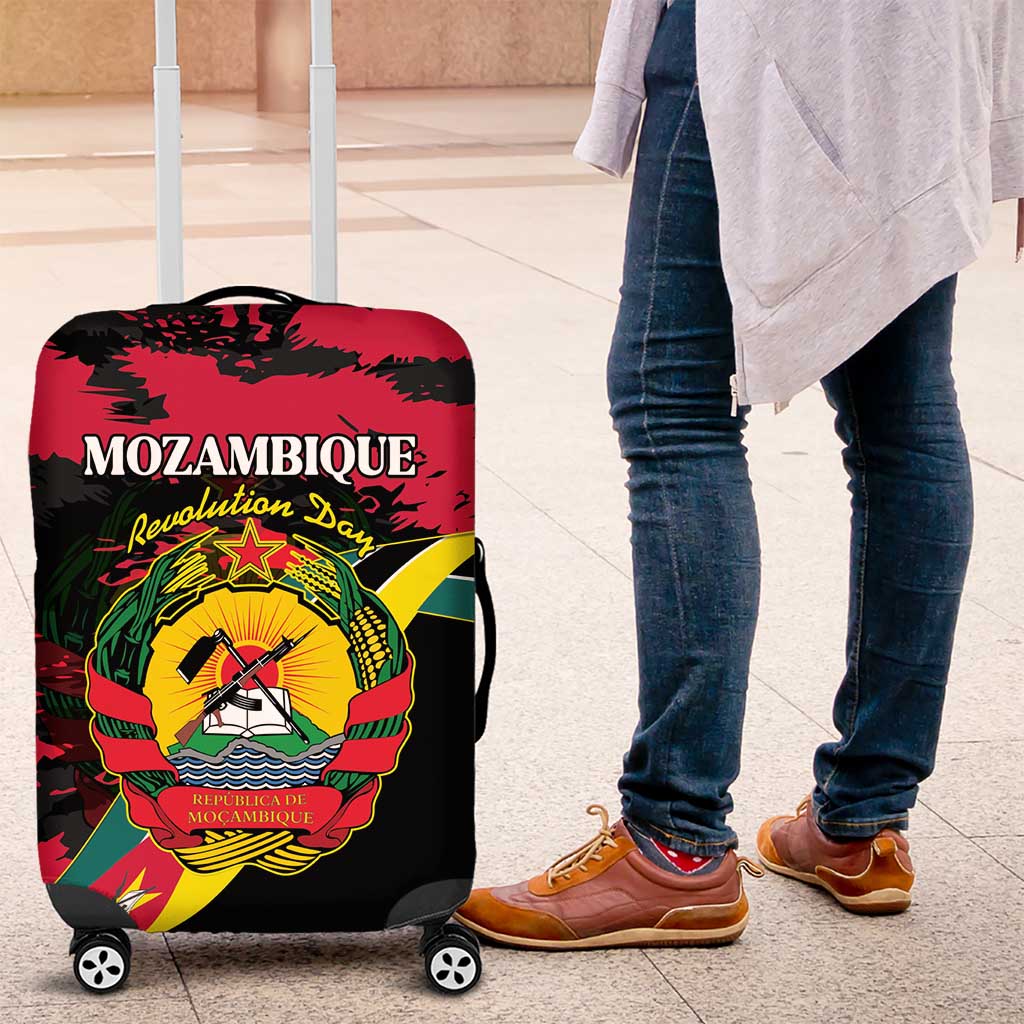 Mozambique Revolution Day Luggage Cover Coat Of Arms FRELIMO LT15