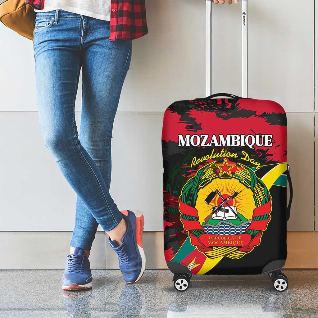 Mozambique Revolution Day Luggage Cover Coat Of Arms FRELIMO LT15