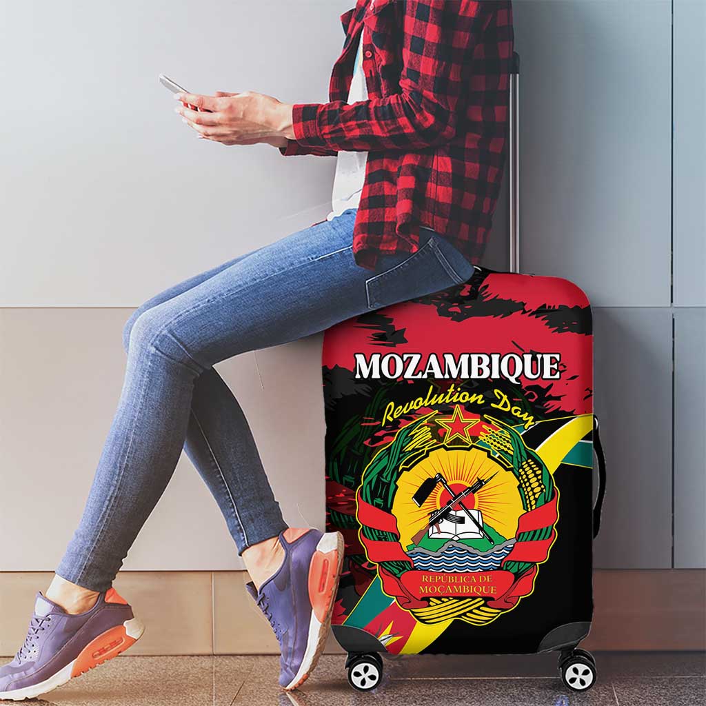 Mozambique Revolution Day Luggage Cover Coat Of Arms FRELIMO LT15