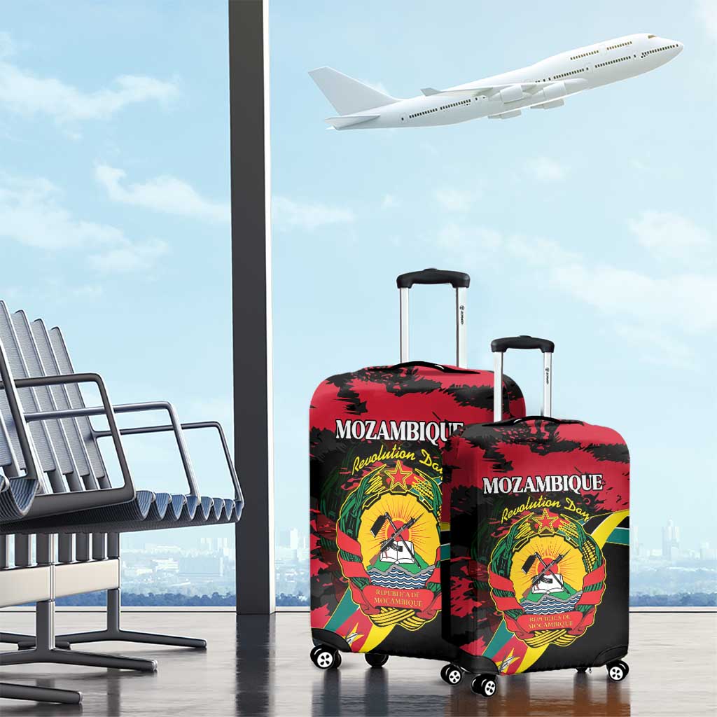 Mozambique Revolution Day Luggage Cover Coat Of Arms FRELIMO LT15