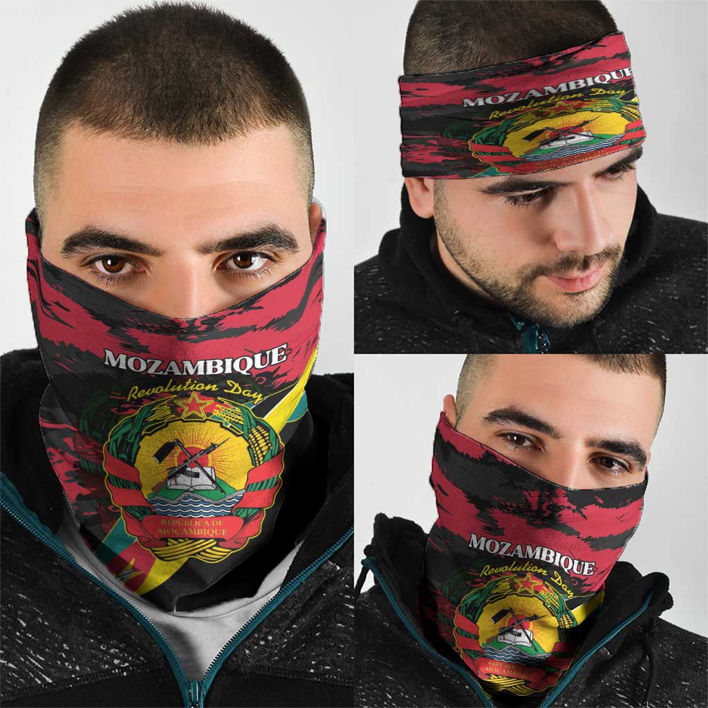 Mozambique Revolution Day Neck Gaiter Coat Of Arms FRELIMO LT15