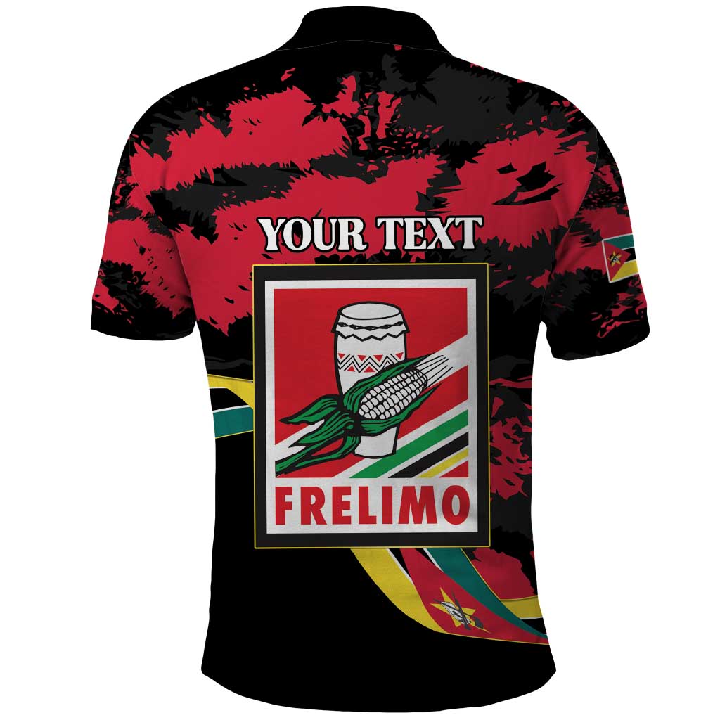 Personalized Mozambique Revolution Day Polo Shirt Coat Of Arms FRELIMO LT15