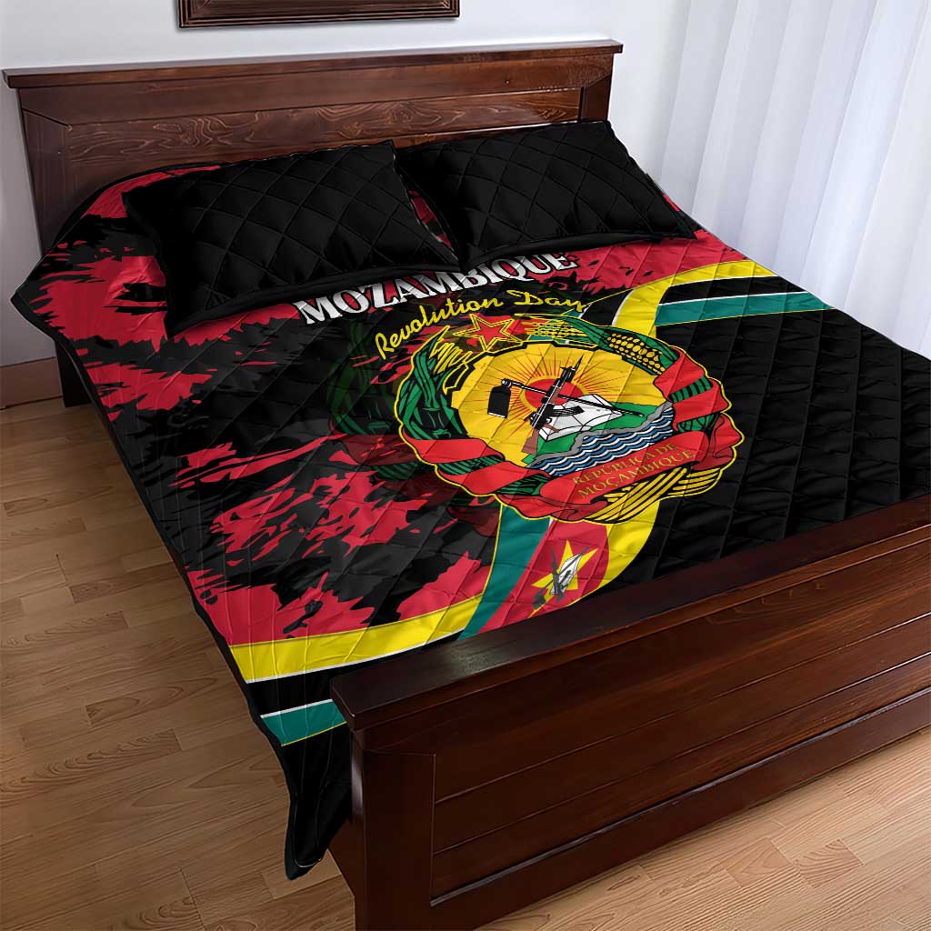 FRELIMO Mozambique Quilt Bed Set Happy Revolution Day LT15