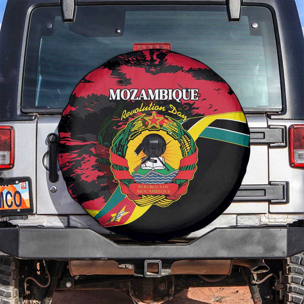 Mozambique Revolution Day Spare Tire Cover Coat Of Arms FRELIMO LT15