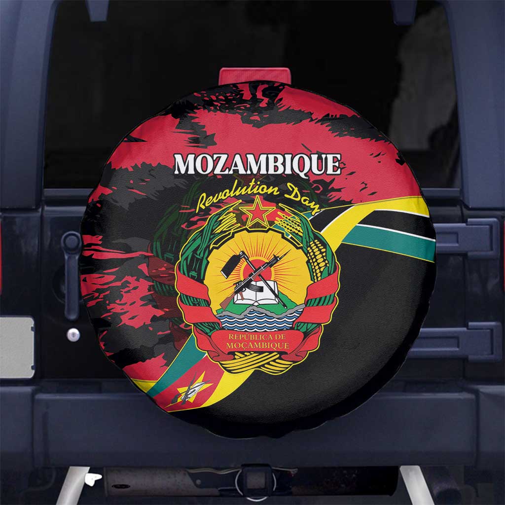 Mozambique Revolution Day Spare Tire Cover Coat Of Arms FRELIMO LT15