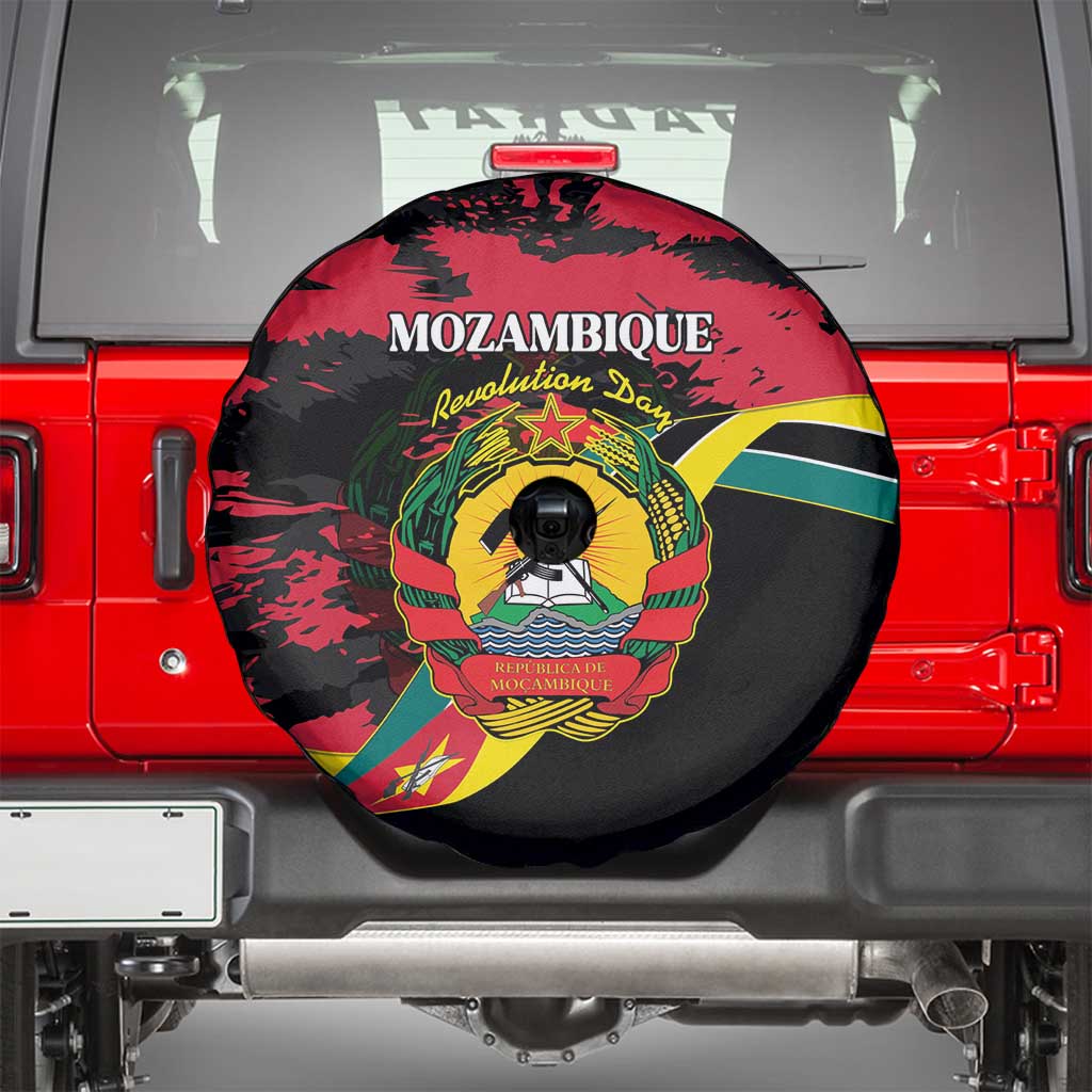 Mozambique Revolution Day Spare Tire Cover Coat Of Arms FRELIMO LT15