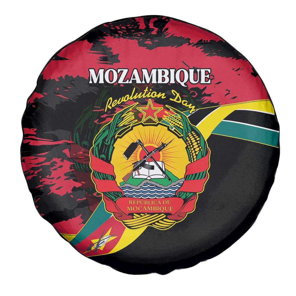 Mozambique Revolution Day Spare Tire Cover Coat Of Arms FRELIMO LT15