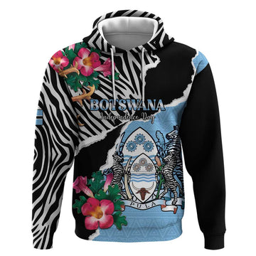 Personalized Botswana Independence Day Hoodie Coat Of Arms Devils Claw LT15