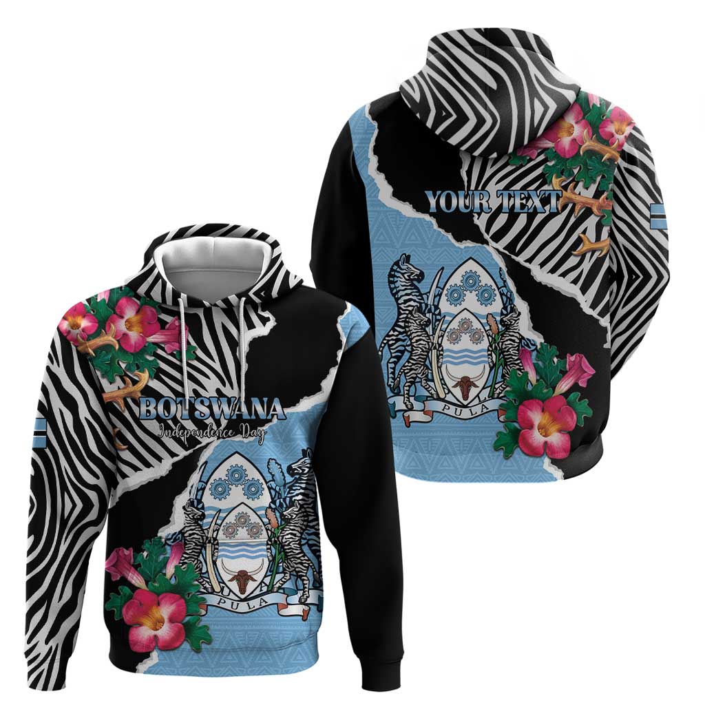 Personalized Botswana Independence Day Hoodie Coat Of Arms Devils Claw LT15