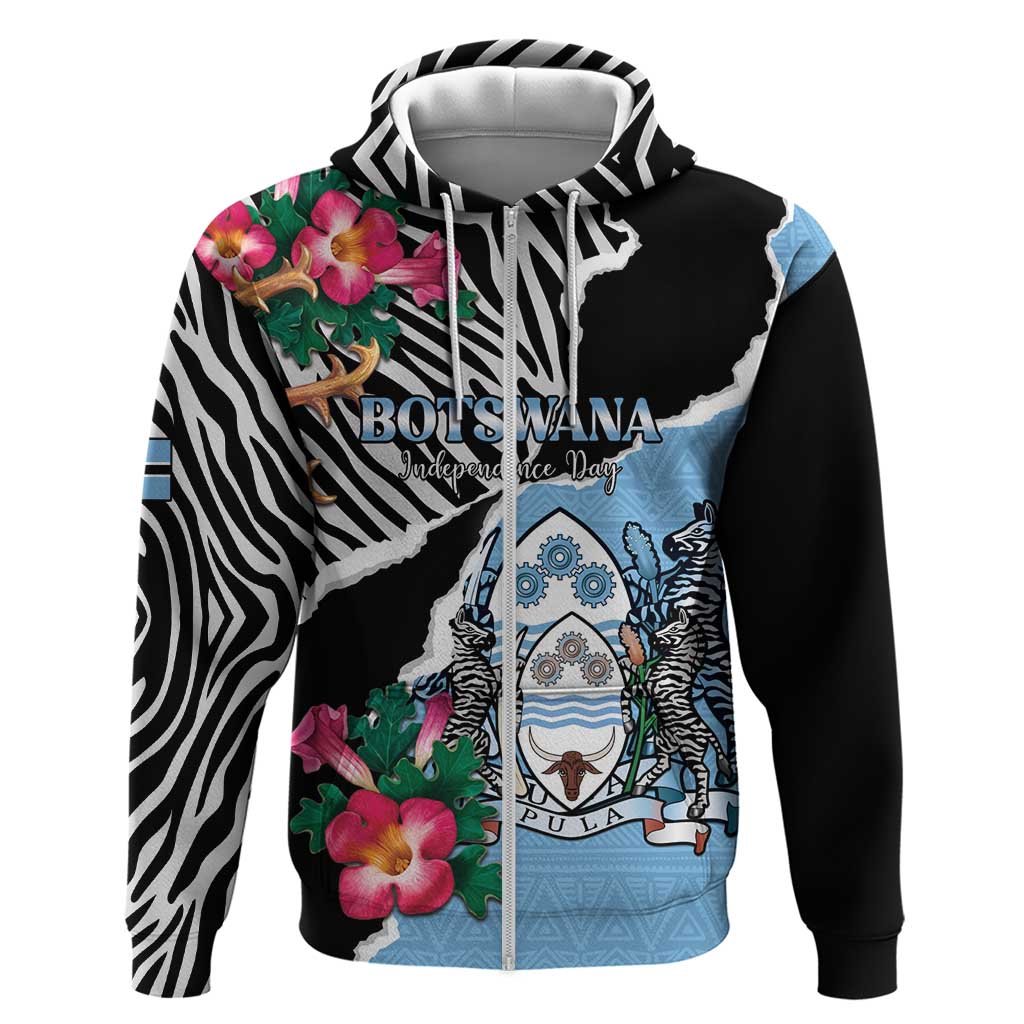 Personalized Botswana Independence Day Hoodie Coat Of Arms Devils Claw LT15