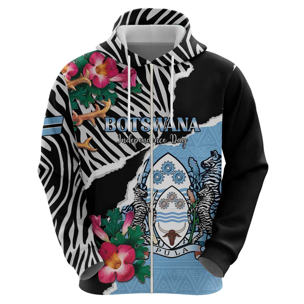 Personalized Botswana Independence Day Hoodie Coat Of Arms Devils Claw LT15
