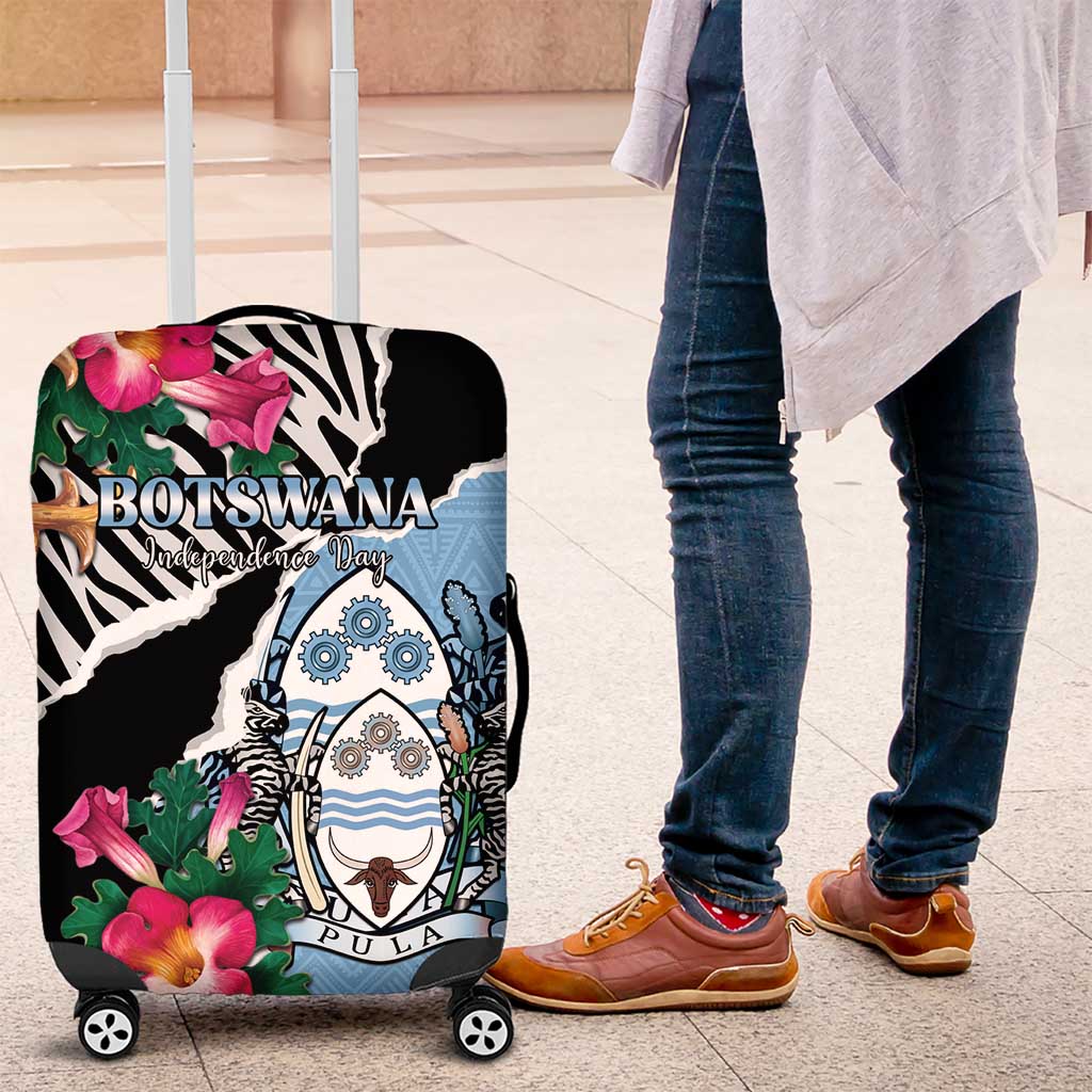 Botswana Independence Day Luggage Cover Coat Of Arms Devils Claw LT15