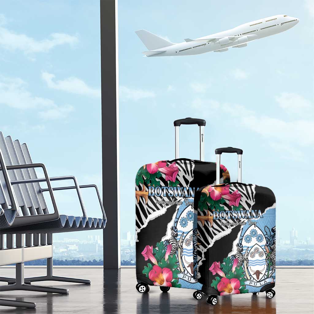 Botswana Independence Day Luggage Cover Coat Of Arms Devils Claw LT15